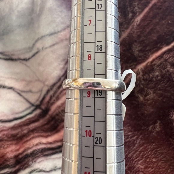 ❤️ Bumblebee Jasper Southwestern 925 Navajo Inspired Sz 8.75 Ring 9.1gms - Picture 4 of 11